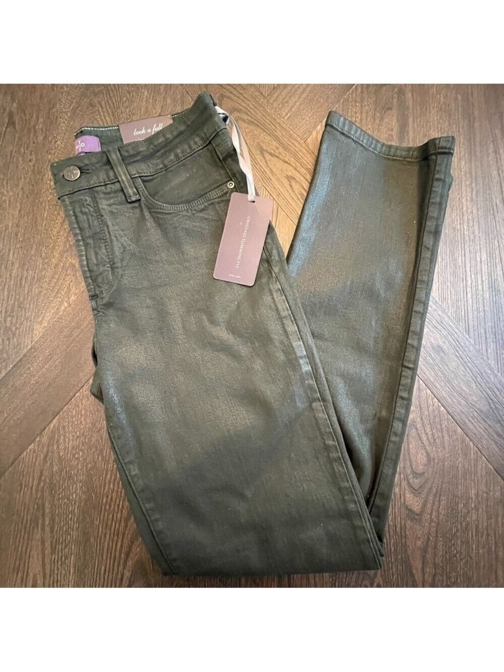 NYDJ Gray Skinny Jeans Size 4 - Picture 3 of 5